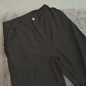 Black Long Pants Wide Leg